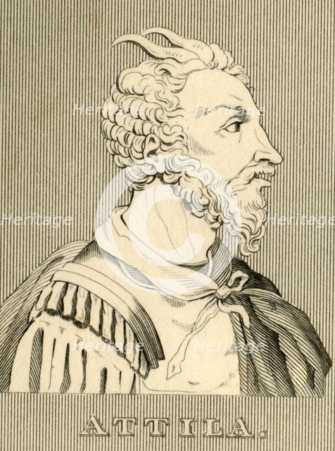 'Attila', (c406-453), 1830. Creator: Unknown.