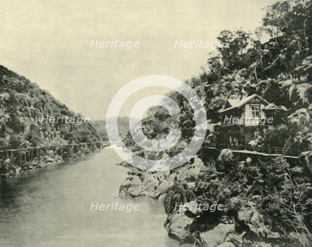 'Cataract Gorge, from the Bridge, Launceston', 1901. Creator: Unknown.