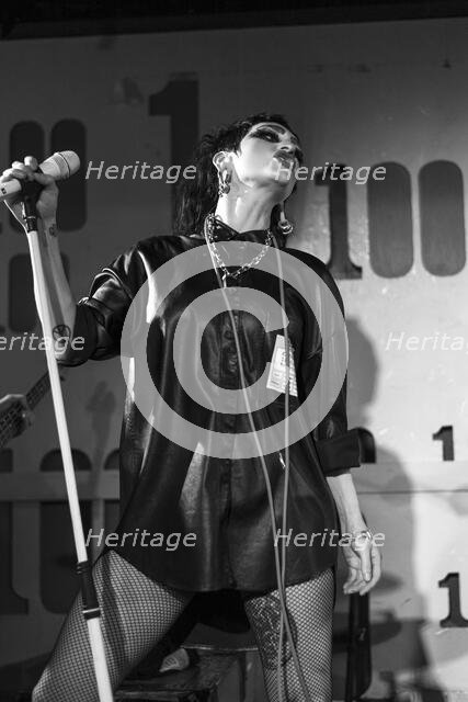 Jo-Jo O'Donoughue, Eater live at 100 Club, London, Mar 2023. Creator: Annapaola Marchesani.