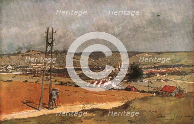 ''Verdun; Vue prise du Fort de la Chaume', 1916 (1924) Creator: Francois Flameng.