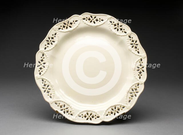 Plate, Leeds, 1780/90. Creator: Unknown.