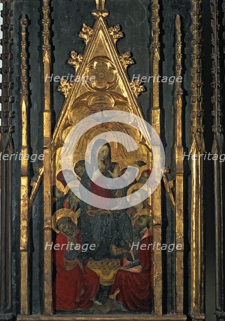 Pentecost', end of an altarpiece of unknown procedence.