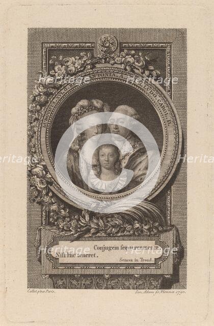 Louis XVI, Marie-Antoinette, and Louis-Charles, 1793. Creator: Jacob Adam.