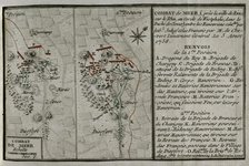 Seven Years War (1756-1763): Combat of Mehr (August 5, 1758), 1765.  Creator: Jean de Beaurain.