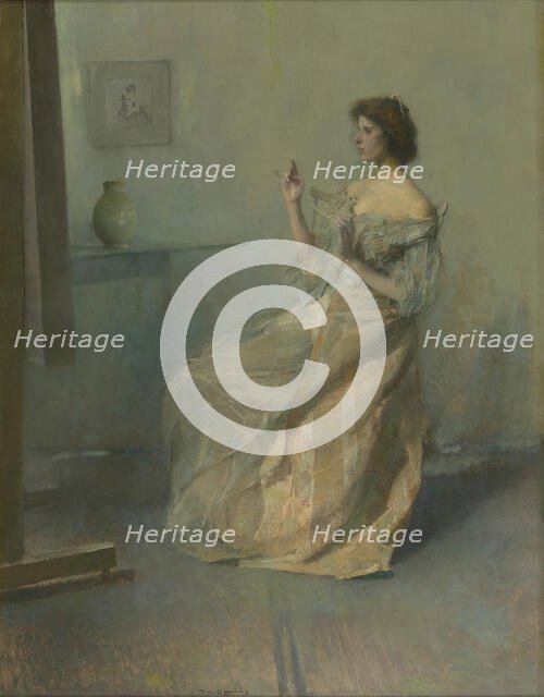 The Necklace, ca. 1907. Creator: Thomas W Dewing.