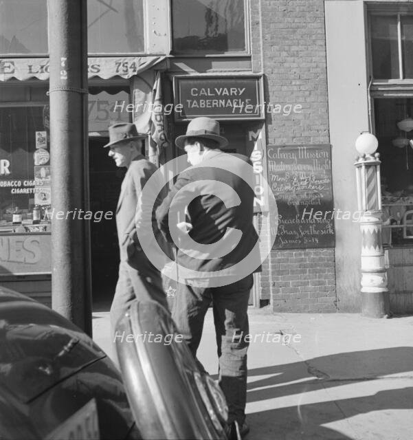 Skid Row, Howard Street, San Francisco, California, 1937. Creator: Dorothea Lange.