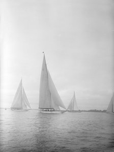 Group of J Class yachts, 1935. Creator: Kirk & Sons of Cowes.
