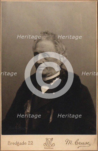 Portrait of the composer Carl Helsted (1818-1904). Creator: Photo studio M. Cruse.
