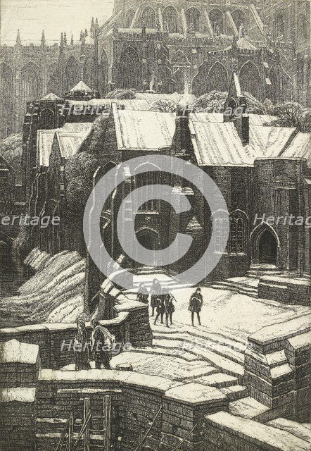 The Almonry, 1925. Artist: Frederick Landseer Maur Griggs.