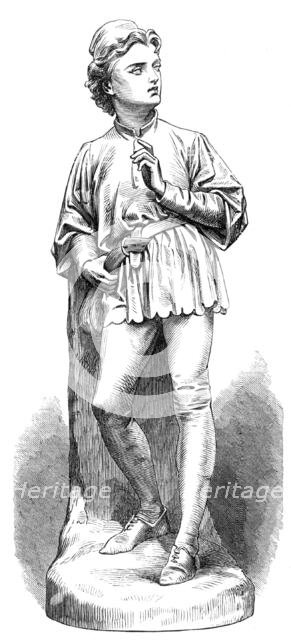 "Whittington" (sculpture), by C. R. Birch, in the Royal Academy Exhibition, 1869. Creator: Unknown.