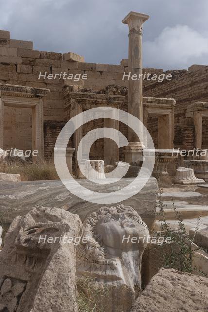Libya, Leptis Magna, Severan Forum, 2007. Creator: Ethel Davies.