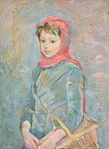 Fillette portant un panier, 1888. Creator: Morisot, Berthe (1841-1895).