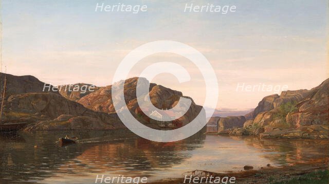 Morning in Ny-Hellesund, 1885. Creator: Amaldus Nielsen.