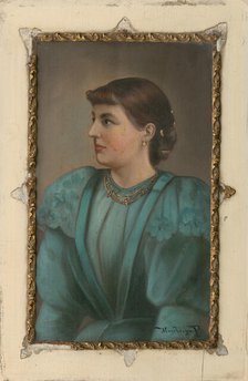 Portrait of a Woman, 1850. Creator: F Mayerberger.