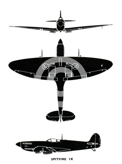Supermarine Spitfire Mk IX, 1941. Artist: Unknown