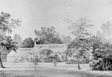 Greenhouse, David Hosack Estate, Hyde Park, New York (from Hoasack Album), ca. 1832. Creator: Thomas Kelah Wharton.