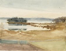 Seashore, Brown Sand, c1890s. Creator: Albert Edelfelt.