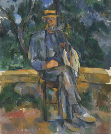 Seated Man, 1905. Creator: Paul Cezanne.