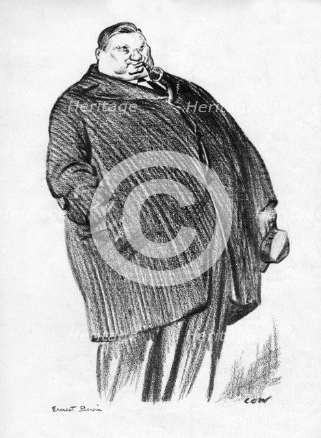 Ernest Bevin, British Labour politician, 1933. Artist: Unknown