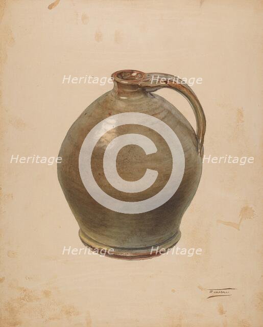Jug, c. 1938. Creator: Frank Fumagalli.