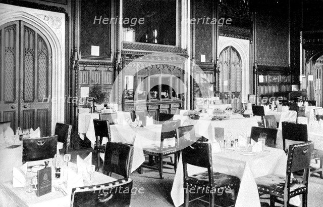 The House of Commons Dining Room, Palace of Westminster, London, c1905. Artist: Unknown