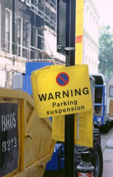 Road sign.London 1998. Artist: Unknown.