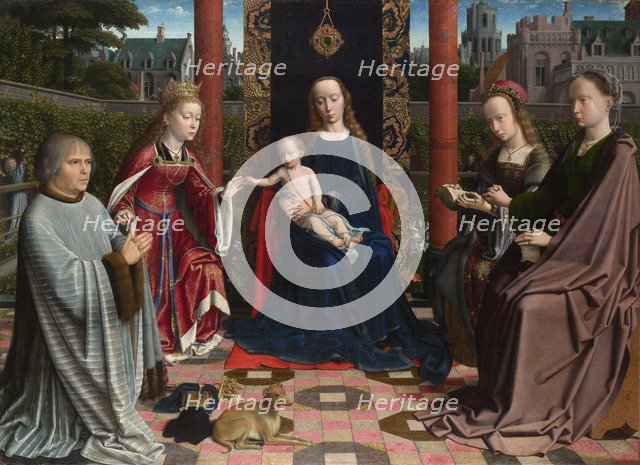 The Virgin and Child with Saints and Donor, c. 1510. Artist: David, Gerard (ca. 1460-1523)