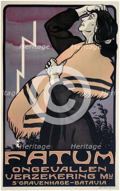 Fatum Verzekering , c. 1900. Creator: Hahn, Albert Pieter (1877-1918).