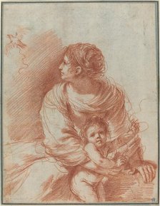 The Madonna and Child with an Escaped Goldfinch, early 1630s. Creator: Guercino.