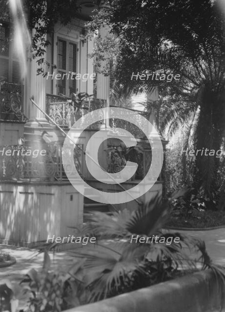 Residence in the Garden District, New Orleans, between 1920 and 1926. Creator: Arnold Genthe.