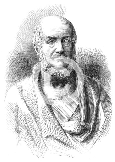 Bust of the late Marquis of Salisbury, by G. Halse, 1868. Creator: Unknown.