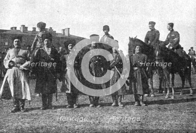 'Les Aigles du Tsar; Officiers cosaques du corps des Partisans', 1915. Creator: L.H Grondijs.