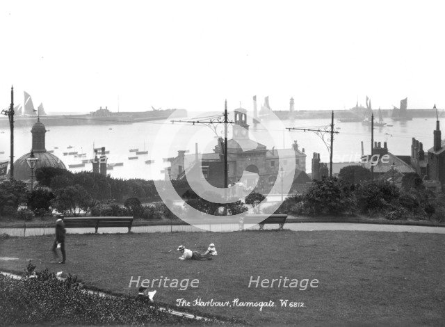 Ramsgate Harbour, Ramsgate, Kent, 1890-1910. Artist: Unknown