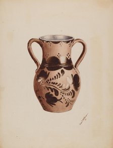 Vase, 1937. Creator: Charles Moss.