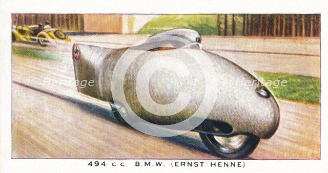 '494 C.C. B.M.W. (Ernst Henne)', 1938. Artist: Unknown.