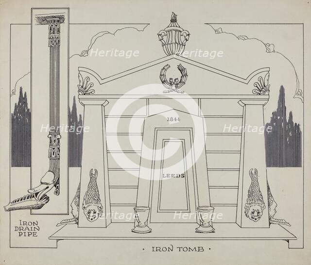 Iron Tomb, c. 1936. Creator: Thomas Byrne.