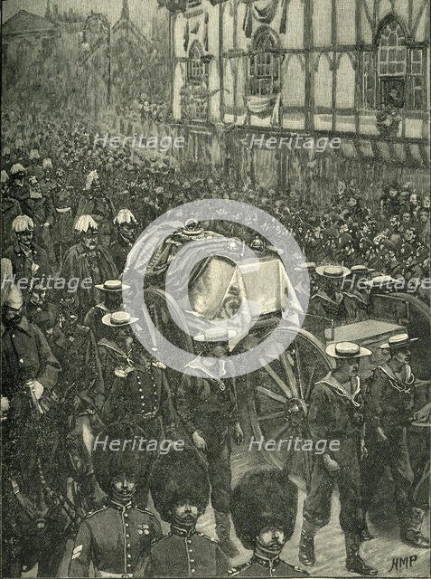 'The Queen's Funeral: Windsor: The Last Stage', c1900. Creator: H.M.P..