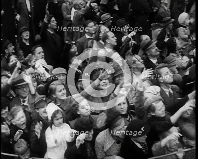 Crowd Watching the Danish Royal Family, 1930s. Creator: British Pathe Ltd.