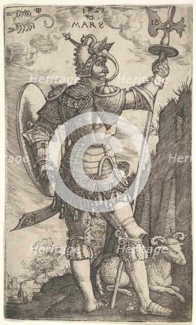 Mars from The Gods Who Preside Over the Planet, 1528. Creator: Master I.B..