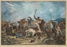 Battle between the Kirghiz and Cossacks. Artist: Orlowski (Orlovsky), Alexander Osipovich (1777-1832)