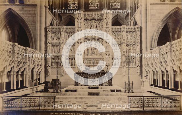 'Altar and Reredos Truro Cathedral', 1929. Creator: Unknown.