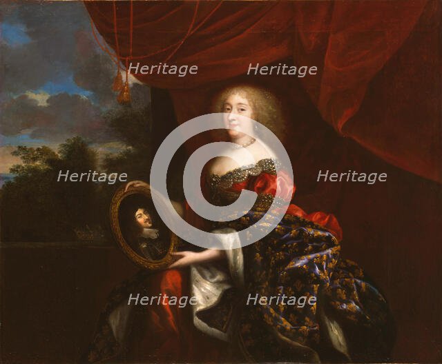 Portrait of Anne Marie Louise d'Orléans (1627-1693), Duchess of Montpensier. Creator: Mignard, Pierre (1612-1695).