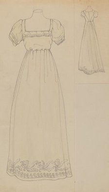 Dress, c. 1936. Creator: Margaret Concha.
