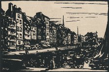 'Honfleur - Le Vieux Bassin', 1919. Artist: Paul-Elie Gernez.
