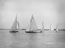 Start of One Ton Cup Race, Stokes Bay, 1913. Creator: Kirk & Sons of Cowes.
