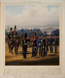 First Light Cavalry Division, 1867. Artist: Piratsky, Karl Karlovich (1813-1889)