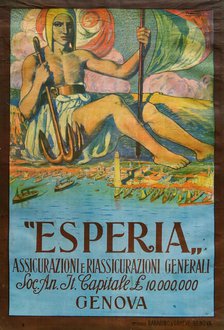Esperia Assicurazioni, Early 1930s. Creator: Trematore, Severino (1895-1940).