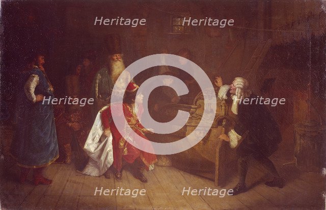 The Grandfather of Russian Fleet, 1871. Artist: Myasoedov, Grigori Grigoryevich (1834-1911)