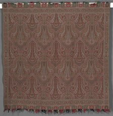 Square Reversible Shawl, c. 1865. Creator: Unknown.