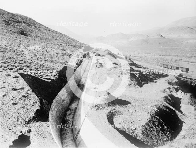 Bureau of Reclamation - Truckee-Carson Project, Nevada; Canal Carrying Truckee River To..., 1912. Creator: Harris & Ewing.